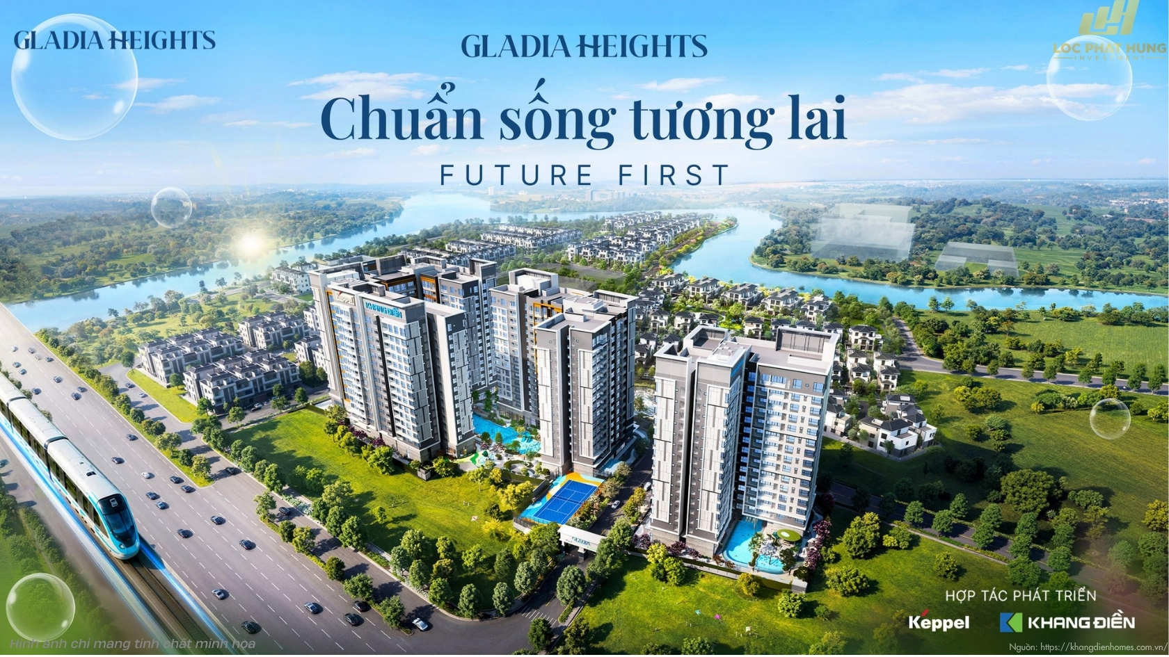 Phối Cảnh Tổng Thể Dự án Căn Hộ Chung Cư Gladia Heights Phường Bình Trưng 