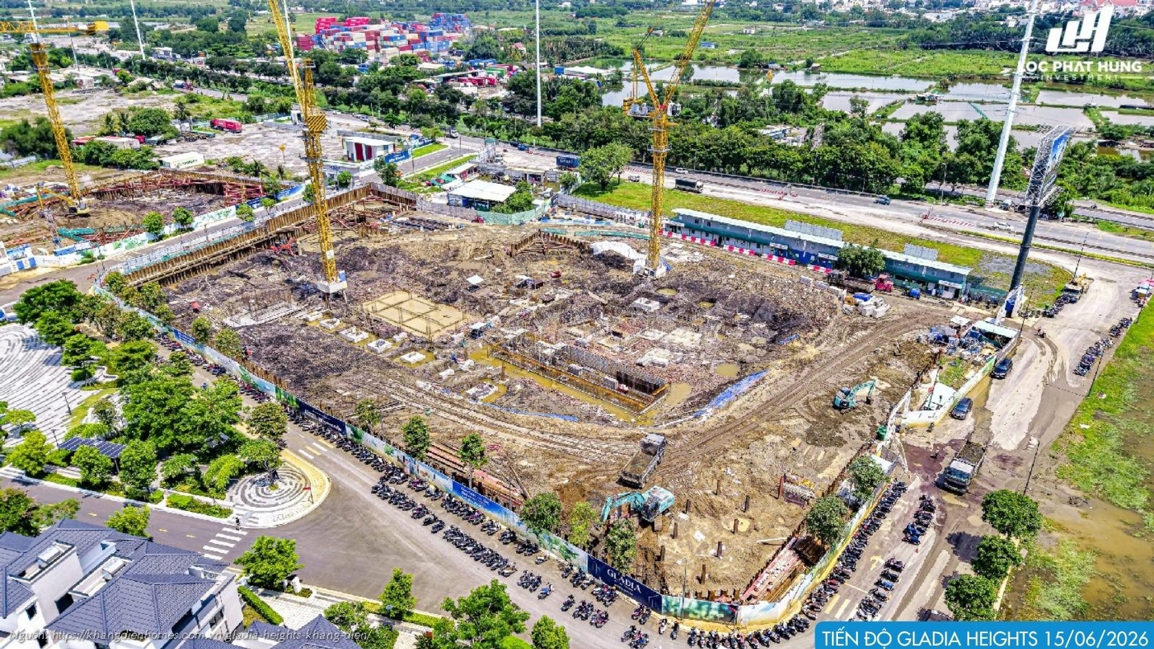 Tiến độ Xây Dựng 15.06.2026 Dự án Căn Hộ Gladia Heights Phường Bình Trưng 