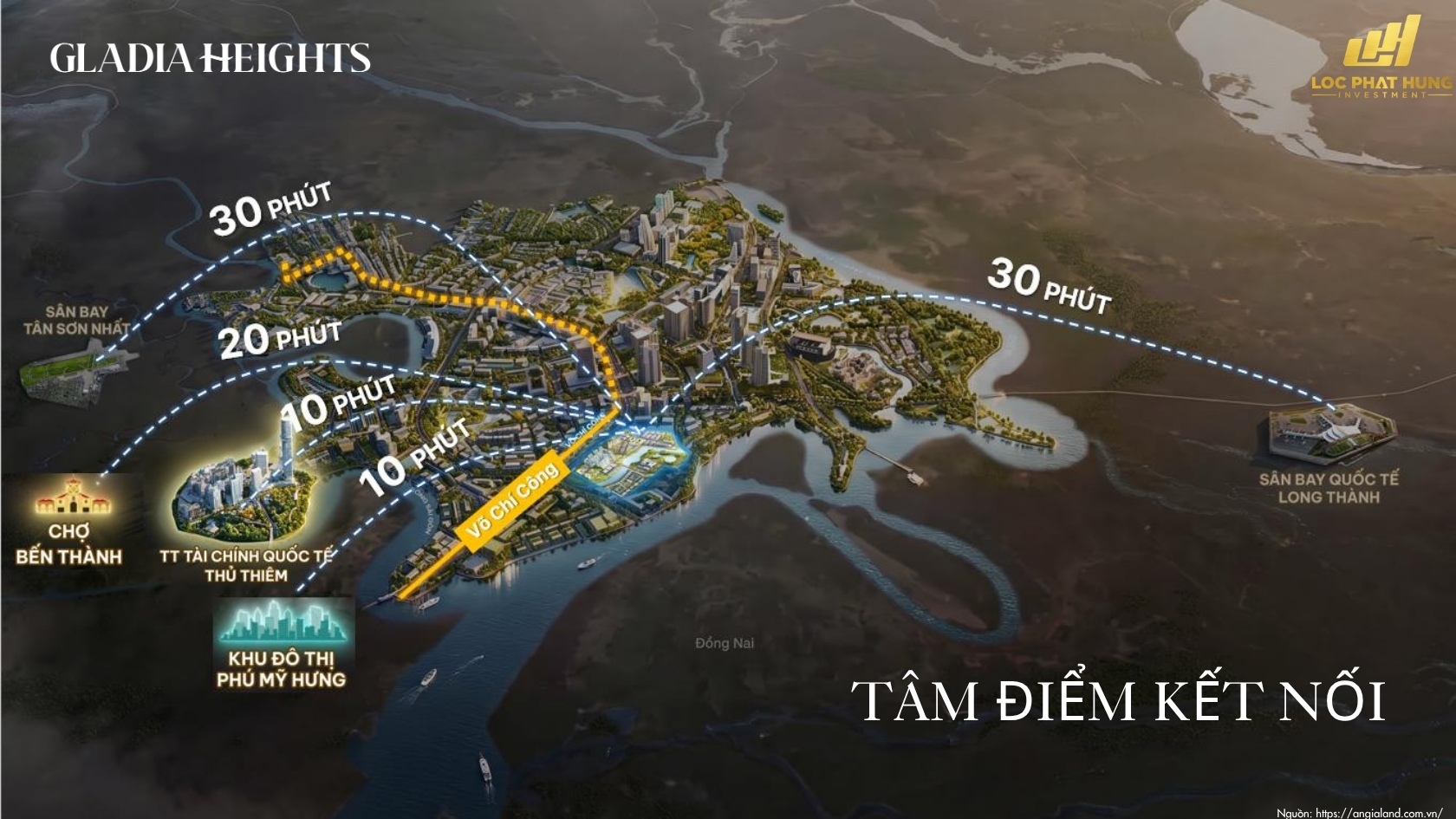 Vị Trí Hạ Tầng Dự án Căn Hộ Chung Cư Gladia Heights Phường Bình Trưng