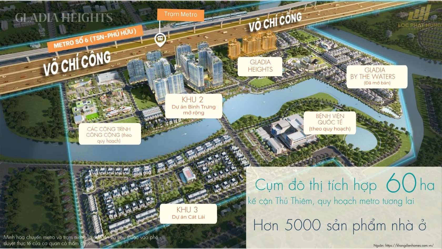 Vị Trí Hạ Tầng Dự án Căn Hộ Chung Cư Gladia Heights Phường Bình Trưng 