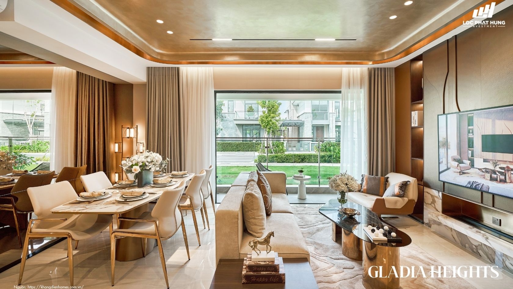Nhà Mẫu 3 Phòng Ngủ Căn Hộ Gladia Heights 