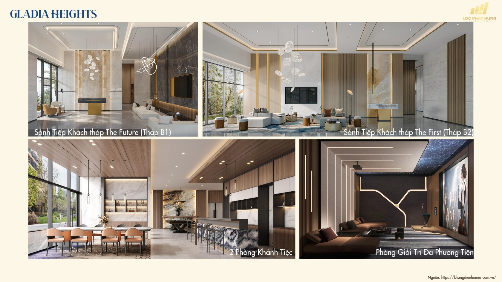 Các Tiện ích Nội Khu Dự án Căn Hộ Chung Cư Gladia Heights Phường Bình Trưng 